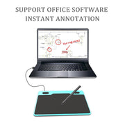 10Moons T503 Drawing Tablet Can Be Connected to mobile Phone Tablet with 8192 Passive Pen(White)