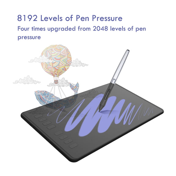 HUION Inspiroy Series H950P 5080LPI Professional Art USB Graphics Drawing Tablet for Windows / Mac OS, with Battery-free Pen