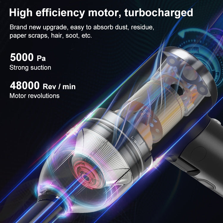 F11 Home Car Mini Wireless Vacuum Cleaner Cleaning Tool(White)