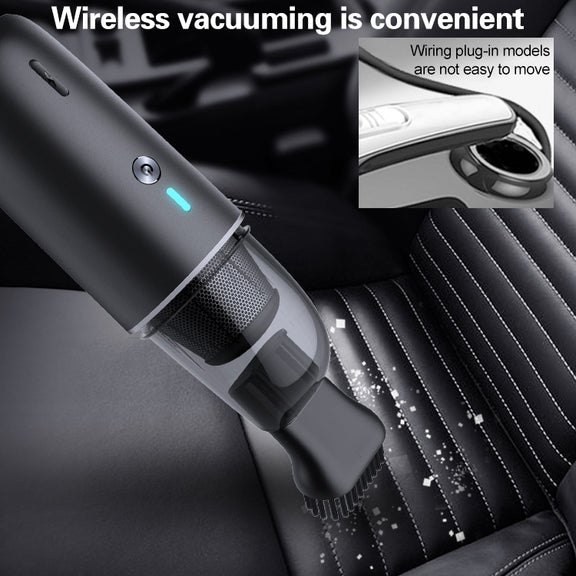 Car / Household Wireless Portable 90W Handheld Powerful Vacuum Cleaner (Navy Blue)