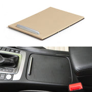 Car Center Console Water Cup Holder Cover Trim for Volkswagen Magotan / CC / Passat, Left Driving(Dark Beige)