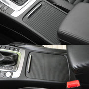 Car Center Console Water Cup Holder Cover Trim for Volkswagen Magotan / CC / Passat, Left Driving(Dark Beige)