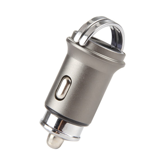 AR-CA08 12W 2A USB-C / Type-C + USB Ports Car Charger (Grey)