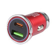 AR-CA08 12W 2A USB-C / Type-C + USB Ports Car Charger (Red) - free shipping - PMC TechLife - Order now!