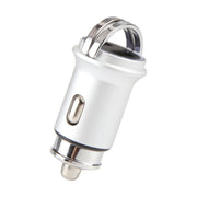 AR-CA08 12W 2A USB-C / Type-C + USB Ports Car Charger (Silver)