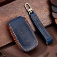 For Dodge Ram 5-button C162 Car Key Leather Protective Case (Blue) - Car Key Cases by PMC TechLife | Online Shopping South Africa | PMC TechLife | Buy Now Pay Later Mobicred