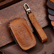 For Dodge Ram 5-button C162 Car Key Leather Protective Case (Brown) - Car Key Cases by PMC TechLife | Online Shopping South Africa | PMC TechLife | Buy Now Pay Later Mobicred