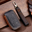 For Dodge Ram 6-button C163 Car Key Leather Protective Case (Black) - Car Key Cases by PMC TechLife | Online Shopping South Africa | PMC TechLife | Buy Now Pay Later Mobicred