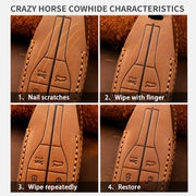 For Dodge Ram 6-button C163 Car Key Leather Protective Case (Blue)