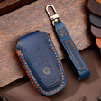 For Ford F-150 5-button C073 Car Key Leather Protective Case (Blue) - Car Key Cases by PMC TechLife | Online Shopping South Africa | PMC TechLife | Buy Now Pay Later Mobicred