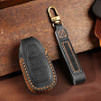 For Ford Focus/Mondeo/Maverick/Explorer/Escort/Edge 2017-2018 C231 Car Key Leather Protective Case (Black) - Car Key Cases by PMC TechLife | Online Shopping South Africa | PMC TechLife | Buy Now Pay Later Mobicred