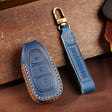 For Ford Focus/Mondeo/Maverick/Explorer/Escort/Edge 2017-2018 C231 Car Key Leather Protective Case (Blue) - Car Key Cases by PMC TechLife | Online Shopping South Africa | PMC TechLife | Buy Now Pay Later Mobicred