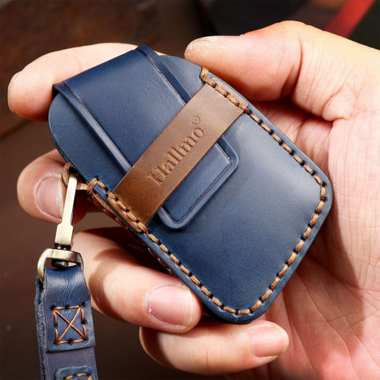 For Cadillac / CT5 / CT6 / XT6 4-button C086 Car Key Leather Protective Case (Brown)
