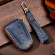 For Cadillac / CT5 / CT6 / XT6 5-button C087 Car Key Leather Protective Case (Blue) - Car Key Cases by PMC TechLife | Online Shopping South Africa | PMC TechLife | Buy Now Pay Later Mobicred