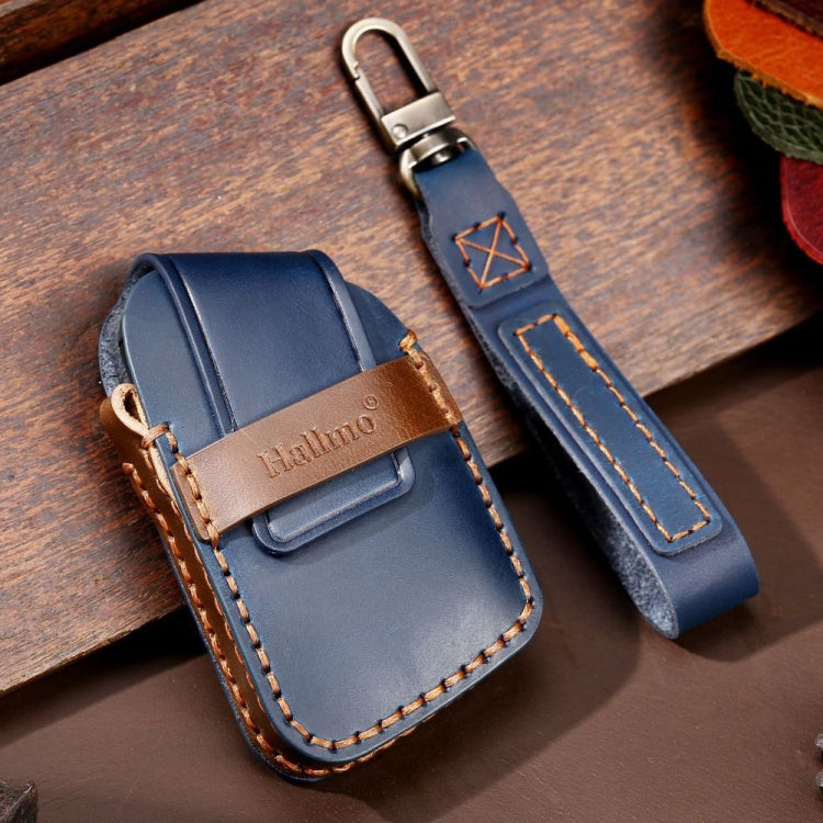 For Cadillac / CT5 / CT6 / XT6 C088 Car Key Leather Protective Case (Blue)
