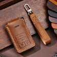 For Cadillac 4-button C090 Car Key Leather Protective Case (Brown) - Car Key Cases by PMC TechLife | Online Shopping South Africa | PMC TechLife | Buy Now Pay Later Mobicred