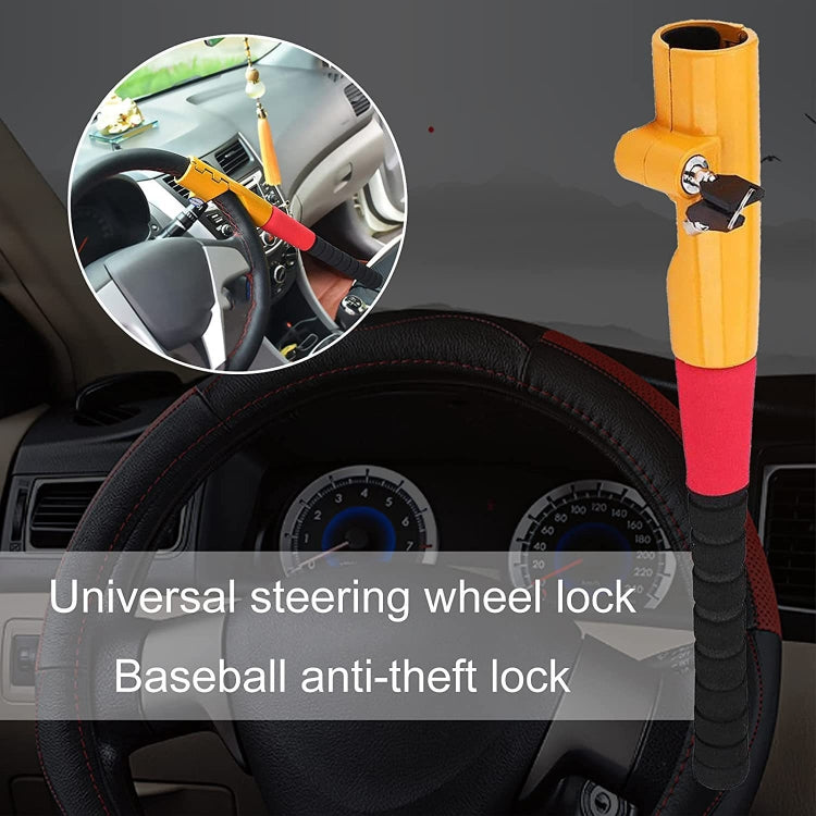 8087S Car Universal Baseball Shaped Steering Wheel Anti-Theft Lock