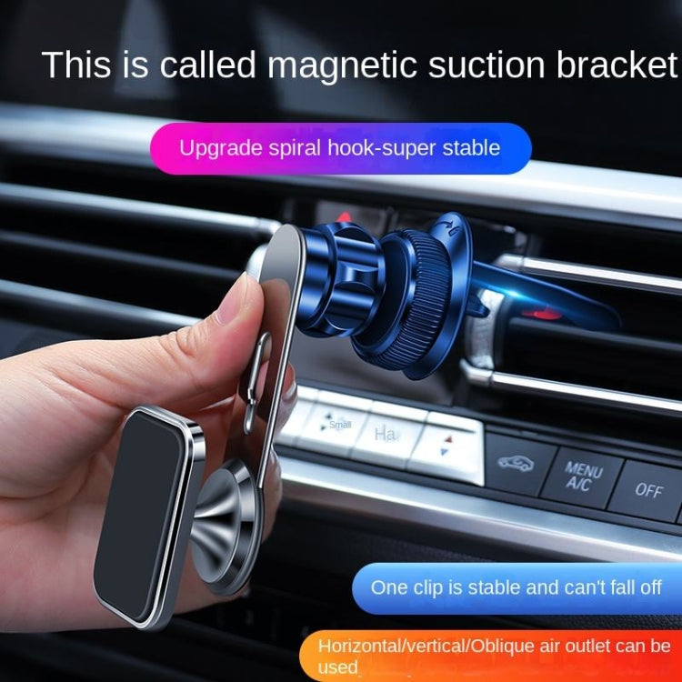 F23 Car Air Outlet Vent Magnetic Phone Navigation Mount Bracket (Silver)