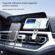 F23 Car Air Outlet Vent Magnetic Phone Navigation Mount Bracket (Black)