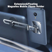 F52 Magnetic Car Floating Screen Phone Navigation Holder (Silver)