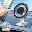 F68 360 Degree Rotating Car Magnetic Mobile Phone Bracket (Silver) - Car Holders by PMC TechLife | Online Shopping South Africa | PMC TechLife | Buy Now Pay Later Mobicred