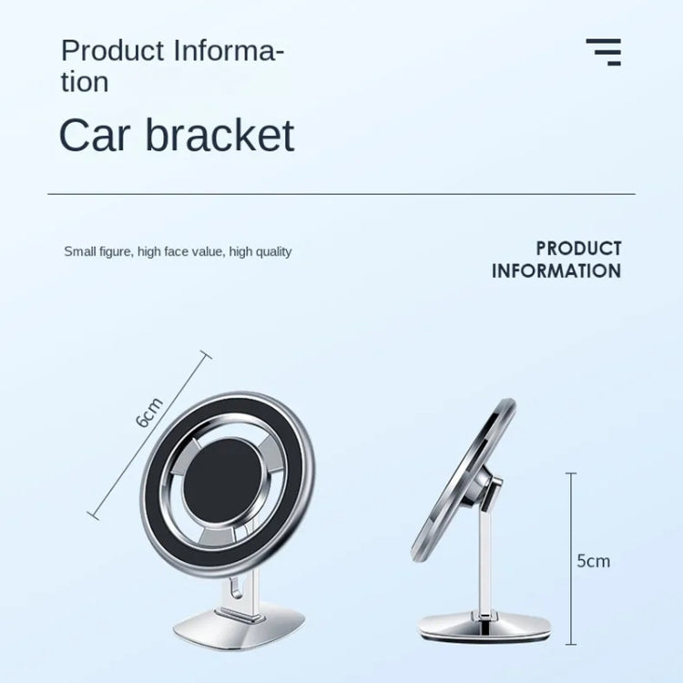 F68 360 Degree Rotating Car Magnetic Mobile Phone Bracket (Black)