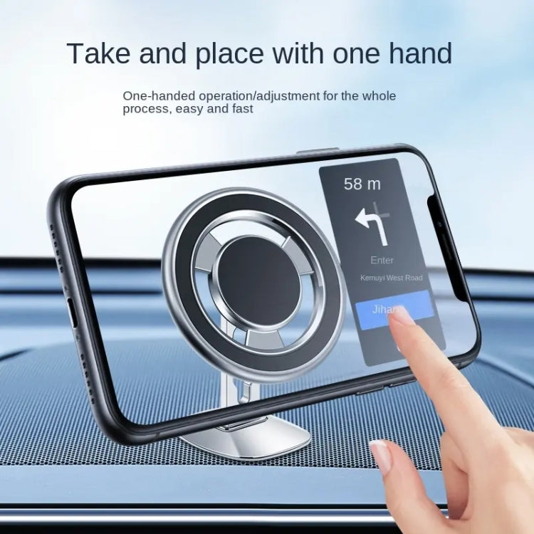 F68 360 Degree Rotating Car Magnetic Mobile Phone Bracket (Black)