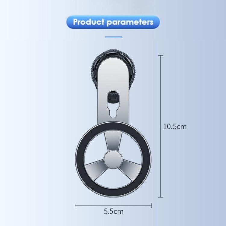 F73 MagSafe Magnetic Suction 360 Degree Rotating Car Phone Holder (Black)