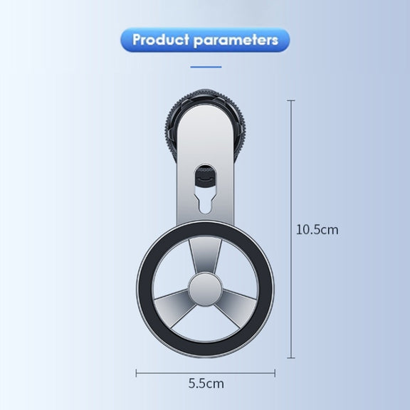 F73 MagSafe Magnetic Suction 360 Degree Rotating Car Phone Holder (Black)