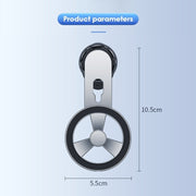 F73 MagSafe Magnetic Suction 360 Degree Rotating Car Phone Holder (Silver)