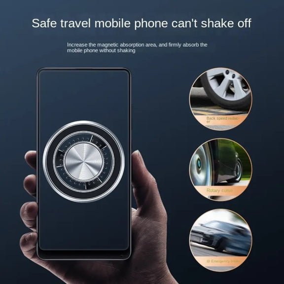 F83 Car Air Outlet Vent Magnetic Mobile Phone Navigation Holder (Black)