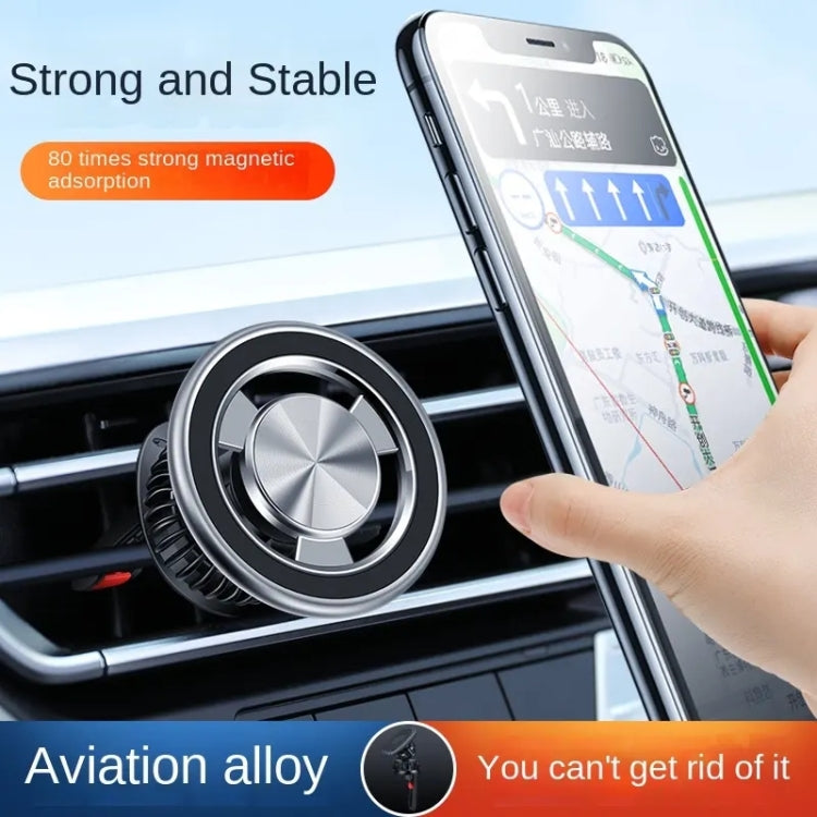 F83 Car Air Outlet Vent Magnetic Mobile Phone Navigation Holder (Black)