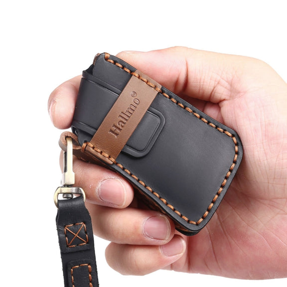 For Lexus 4-button Hallmo Car Cowhide Leather Key Protective Cover Key Case(Brown)