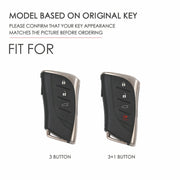For Lexus 4-button Hallmo Car Cowhide Leather Key Protective Cover Key Case(Brown)