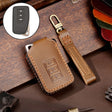 For Lexus 3-button Hallmo Car Cowhide Leather Key Protective Cover Key Case(Brown) - free shipping - PMC TechLife - Order now!