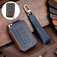 For Lexus 4-button Hallmo Car Cowhide Leather Key Protective Cover Key Case(Blue) - free shipping - PMC TechLife - Order now!