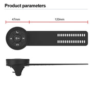 Universal Strap Shape Steering Wheel Remote Control Car Multimedia Wireless Button Remote Control (Black)