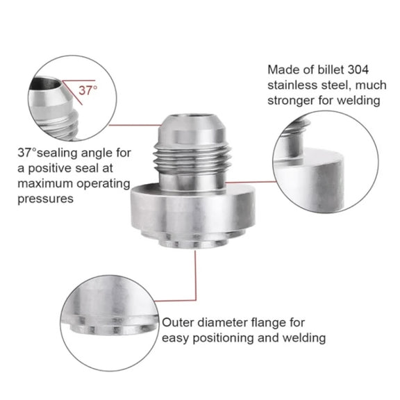 AN16 Car Oil Pipe Joint Breathable Pot Connector