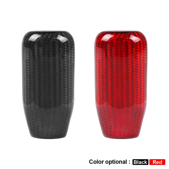 Universal Car Real Carbon Fiber Gear Head (Red)