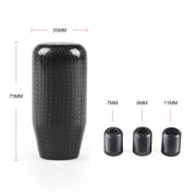 Universal Car Real Carbon Fiber Gear Head (Red)