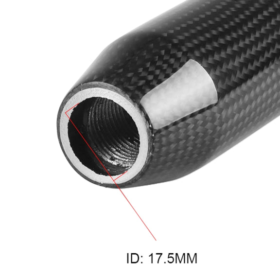 Universal Car Real Carbon Fiber Gear Head (Red)