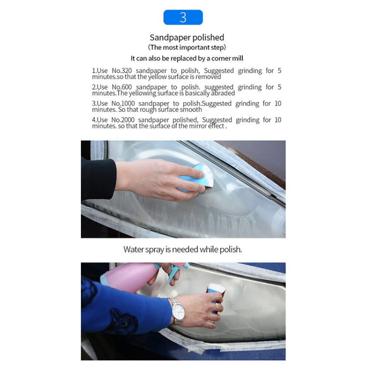Car Headlight Scratch Yellowing Repair Fluid Set, Capacity: 10ml