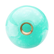 Car Modified Marble Star Gear Head Shifter Cover with Adapter (Light Green)