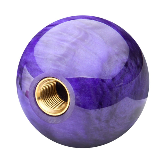 Car Modified Marble Star Gear Head Shifter Cover with Adapter (Purple)