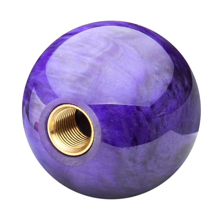 Car Modified Marble Star Gear Head Shifter Cover with Adapter (Purple)