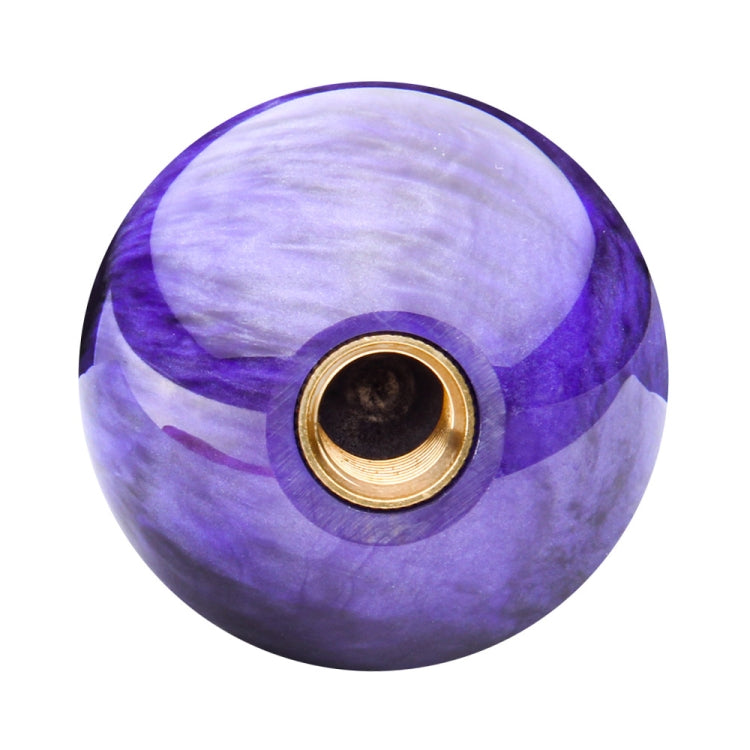 Car Modified Marble Star Gear Head Shifter Cover with Adapter (Purple)