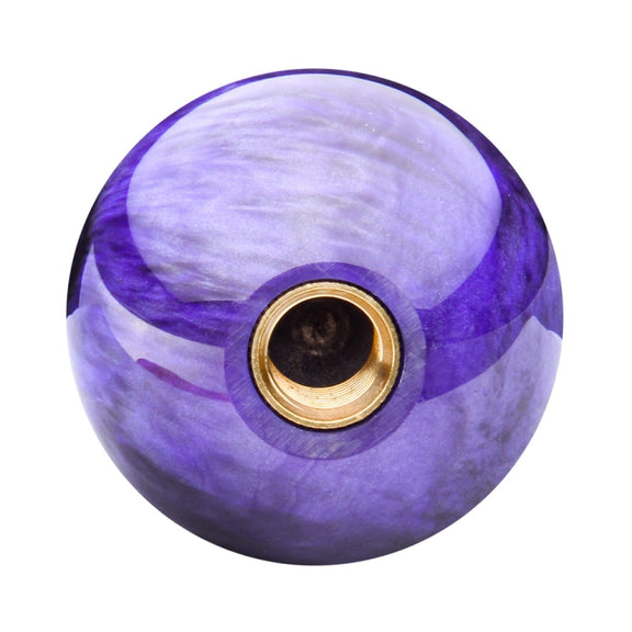 Car Modified Marble Star Gear Head Shifter Cover with Adapter (Purple)