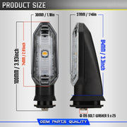 2pcs For Honda RS150 XRE300 CRF300 X-ADV Motorcycles LED Turn Signal Light(Black)