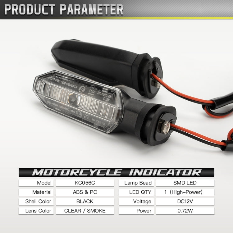 2pcs For Honda RS150 XRE300 CRF300 X-ADV Motorcycles LED Turn Signal Light(Black)