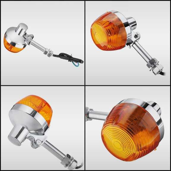 2pcs For Honda CT90 XL100 CM125 CB400 CB750 Motorcycles LED Turn Signal Light